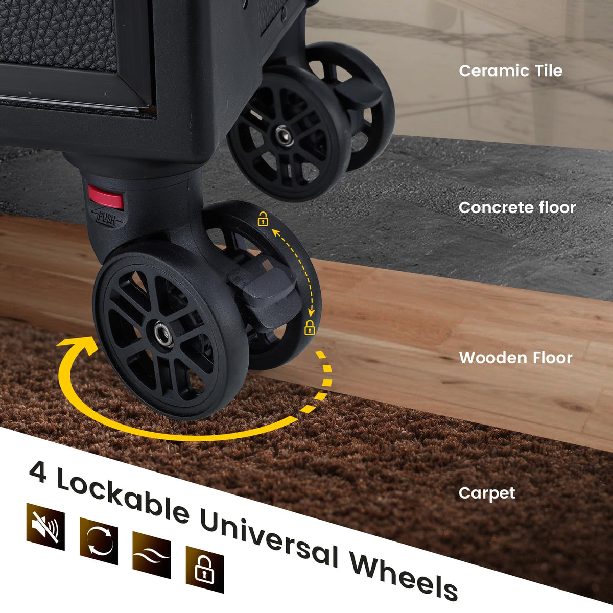 Costravio lockable compartments provide secure storage during transport