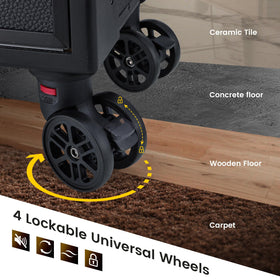 Costravio lockable compartments provide secure storage during transport