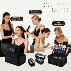 Costravio adjustable dividers customizing space for cosmetics and tools