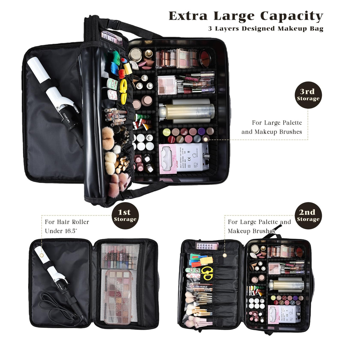 Costravio double-layer structure keeps tools organized and secure during travel