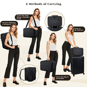 Costravio see-through pouches displaying cosmetics and small tools