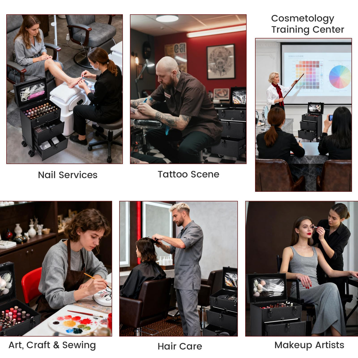 Costravio mobile stylist case fits salons weddings and on location jobs