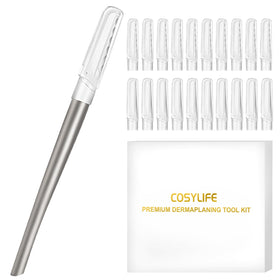 COSYLIFE Dermaplaning Tool close-up for precise, gentle facial exfoliation