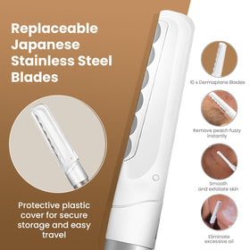COSYLIFE microblade close-up highlighting sharp dermaplaning action