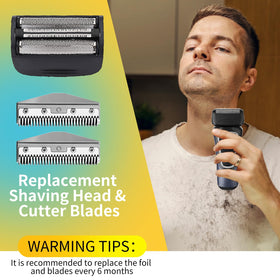 COSYONALL hypoallergenic foil head with bump-prevent tech for comfortable shaves.