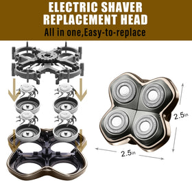 COSYONALL Shaver PRO 4 Head installation snap-in view for easy replacement