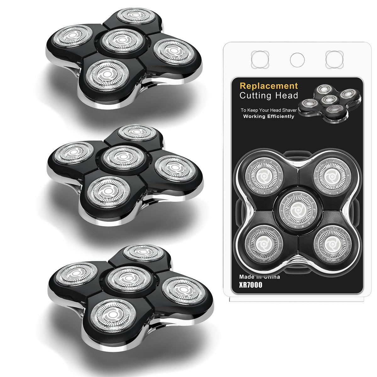 Cosyonall XR7000 Balder Pro head 3-count for precise at-home trimming.