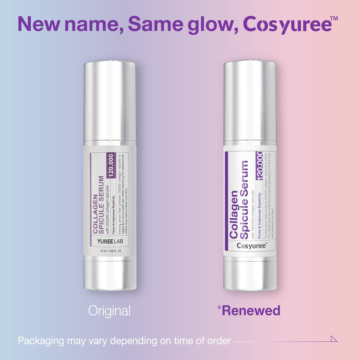 Cosyuree Collagen Spicule Serum nightly hydration routine shot.