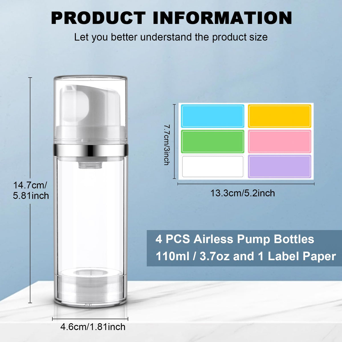 Cosywell clear pump bottle demonstrates leak-free dispensing ideal for travel skincare.