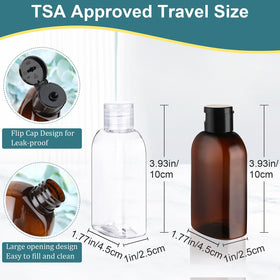 Cosywell flip-cap bottles seal tightly to prevent leaks during travel.