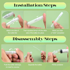 Cotchen droppers and funnels included for easy liquid transfer.