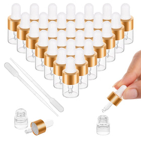 COTOM 1ml mini dropper bottle front view, ideal for travel touch-ups of essential oils.