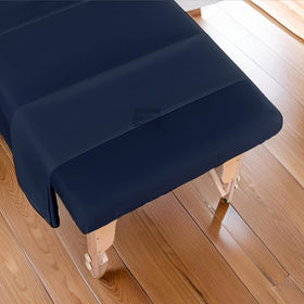 Cottingon face cradle cover on pillow for hygienic treatment setup.