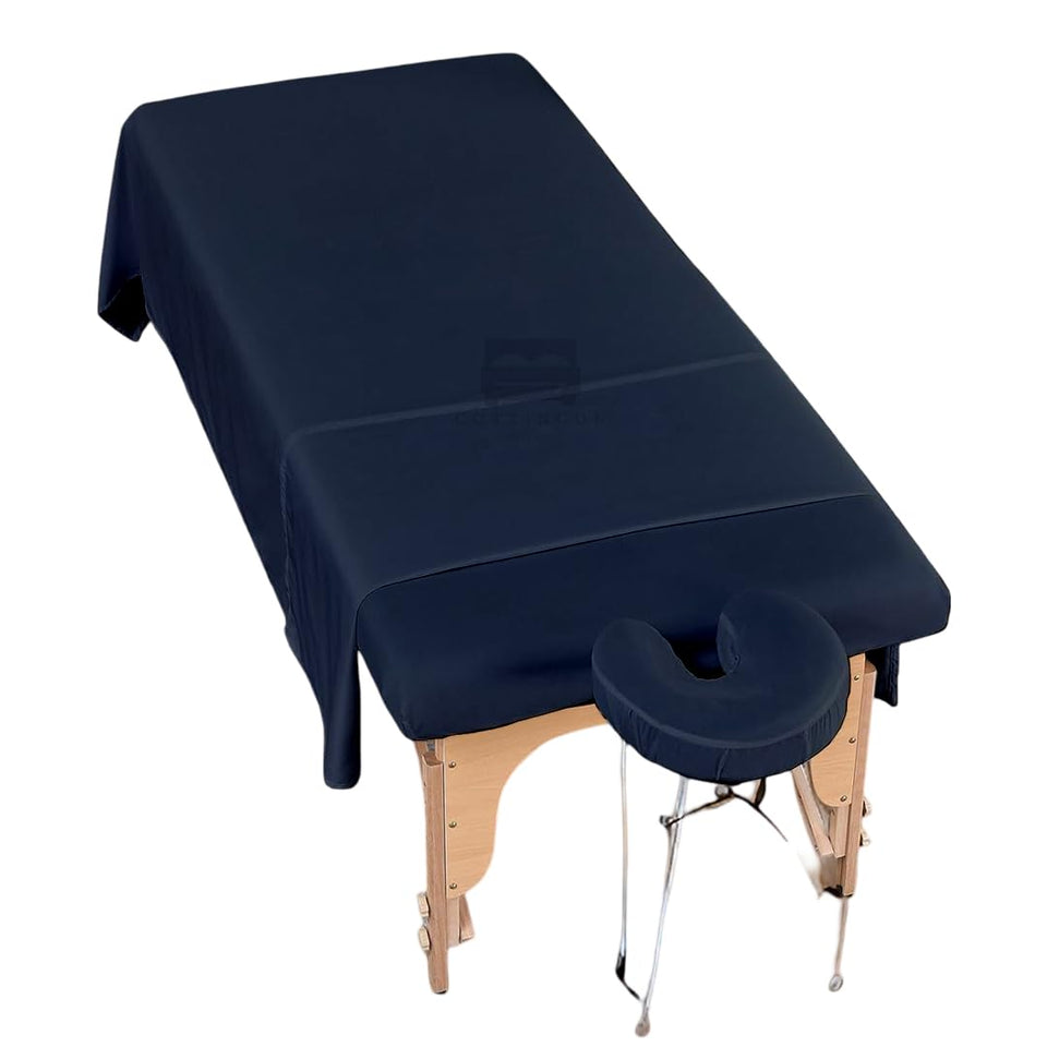 Cottingon fitted massage table sheet 36x77, secure elastic edge for steady sessions.