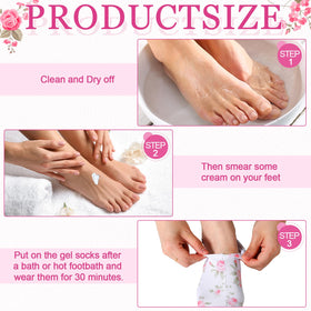 Cotwinter overnight moisturizing socks lock in lotion for smoother, softer feet