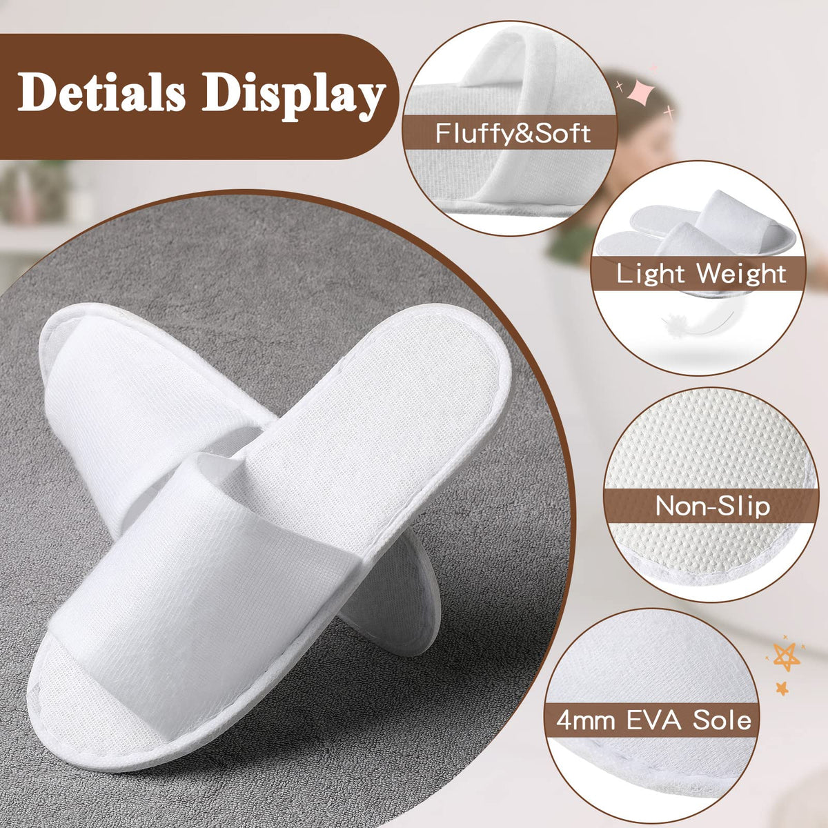 Coume bulk pack of 48 pairs for hotels and events.