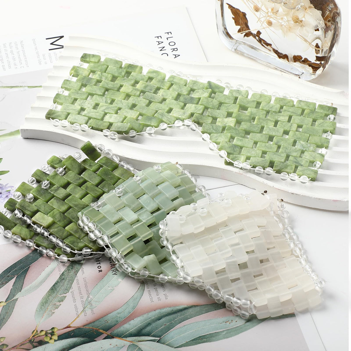 Coume jade eye mask being washed after use for easy maintenance