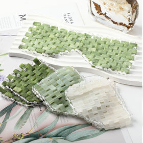 Coume jade eye mask being washed after use for easy maintenance