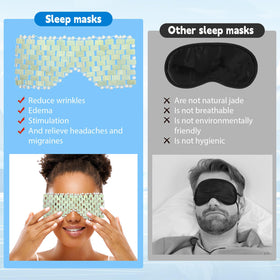 Coume jade eye mask wiped clean after use for hygienic storage