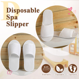 Coume open-toe indoor slippers ideal for hotels and homes.