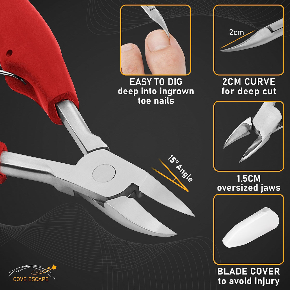 COVE ESCAPE ingrown toenail corrector helps shape nails safely