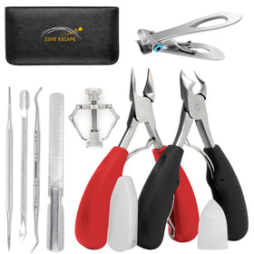 COVE ESCAPE toe clippers with large angled blade for precise trims