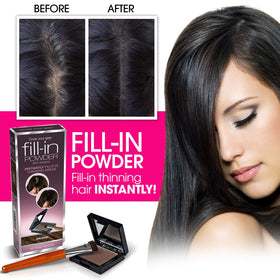 Cover Your Gray Brush-In Wand washes out easily with shampoo.
