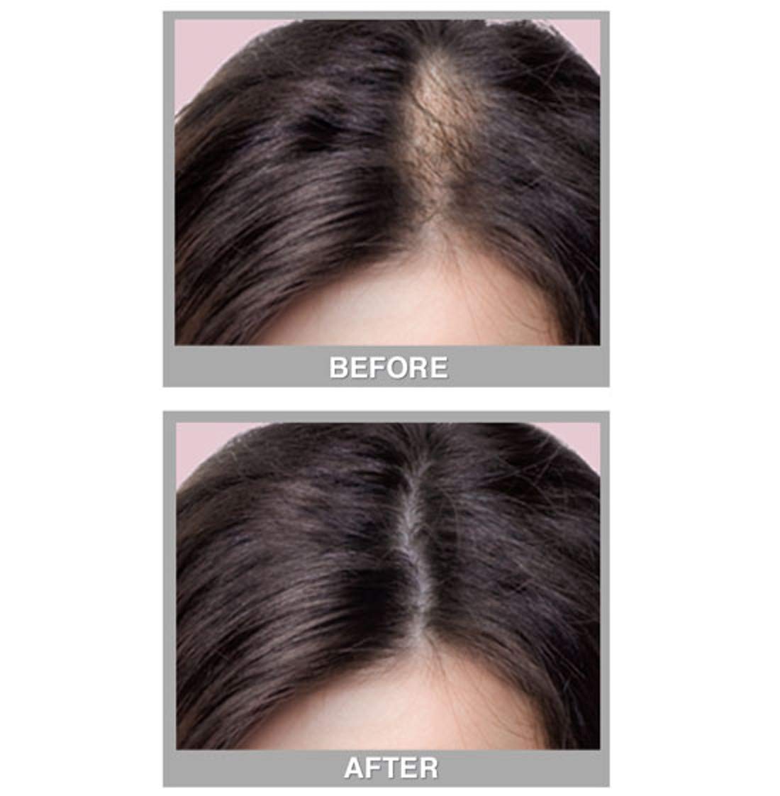 Cover Your Gray Fill-In-Powder medium brown swatch blends naturally