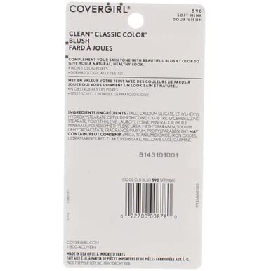 CoverGirl Classic Color Blush Soft Mink compact open for easy application.
