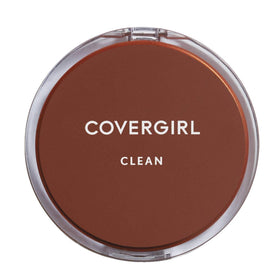 Close-up application of Covergirl powder on skin for an even tone.