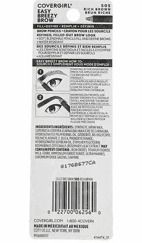 Application close-up showing easy glide and brow shaping with Easy Breezy Brow.
