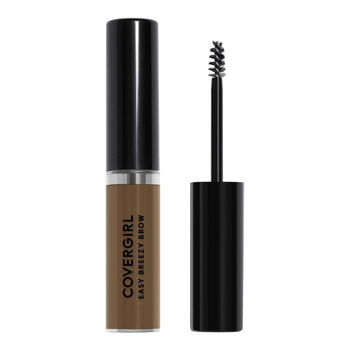 COVERGIRL Easy Breezy Brow Gel applicator demonstrates precise brow shaping for defined arches.