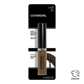 COVERGIRL Easy Breezy Brow Gel with argan oil and biotin nourishes brows.