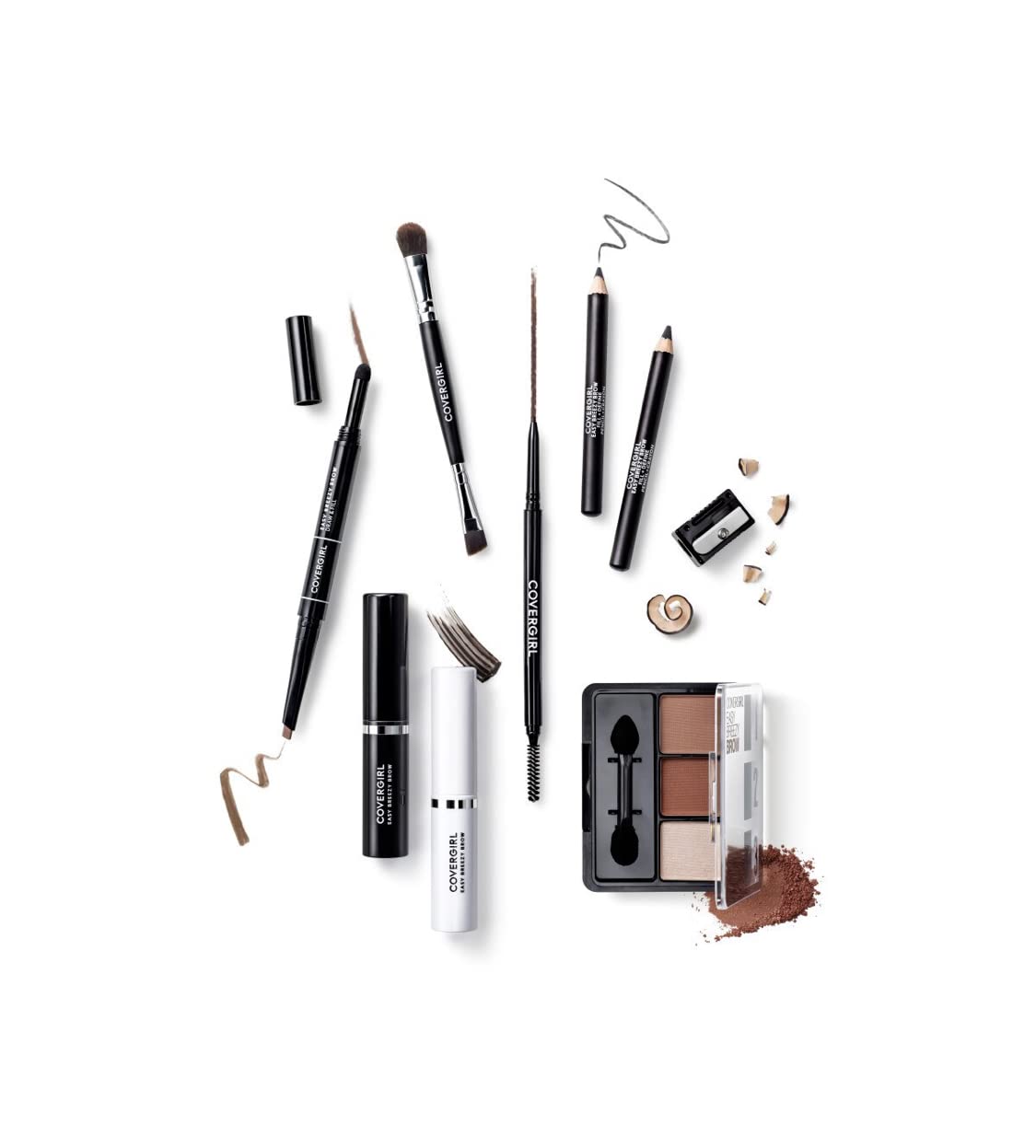 Water-resistant formula icon with CoverGirl Easy Breezy Brow for all-day wear.