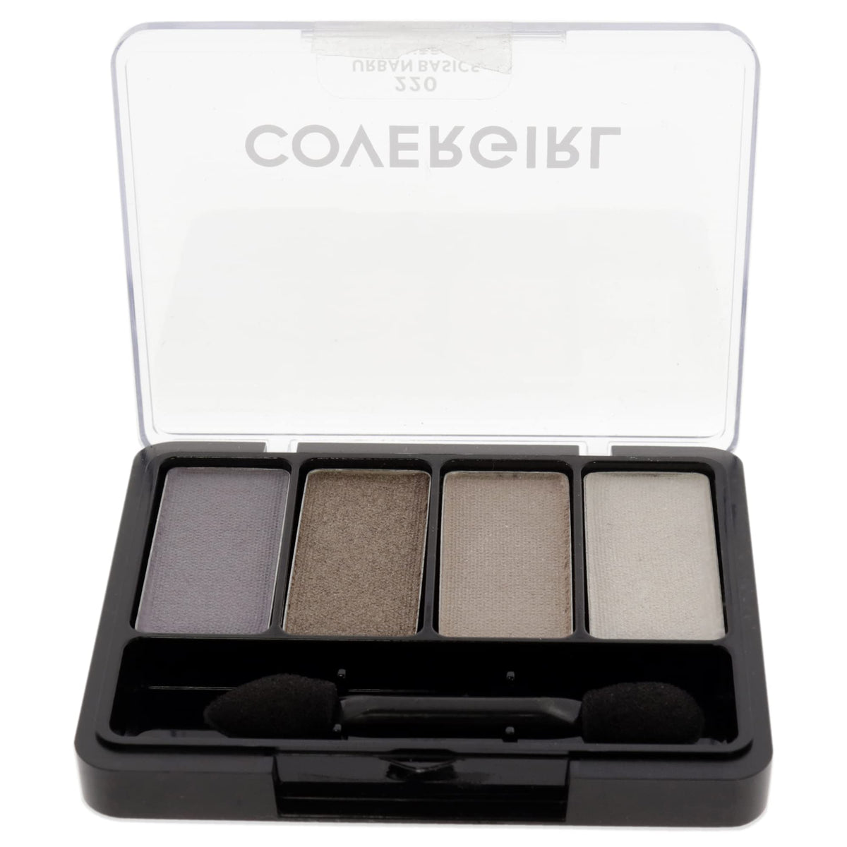 CoverGirl Eye Enhancers Urban Basics swatches for versatile smoky or natural looks.