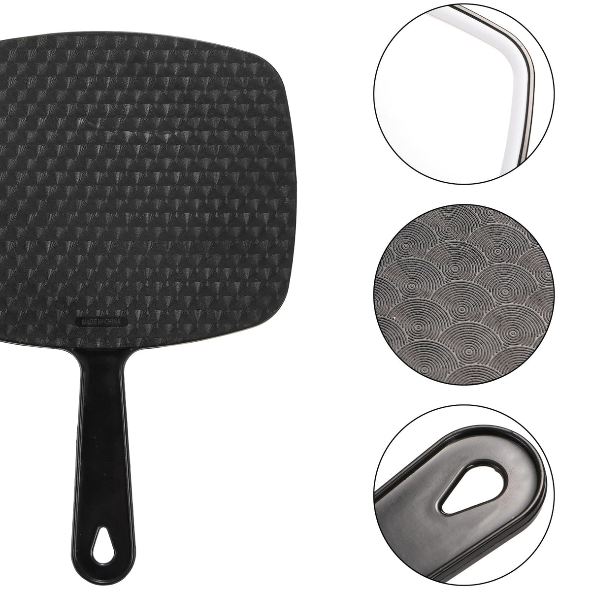 Covzoe hand mirror mounted on wall showcasing space-saving setup