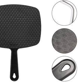 Covzoe hand mirror mounted on wall showcasing space-saving setup