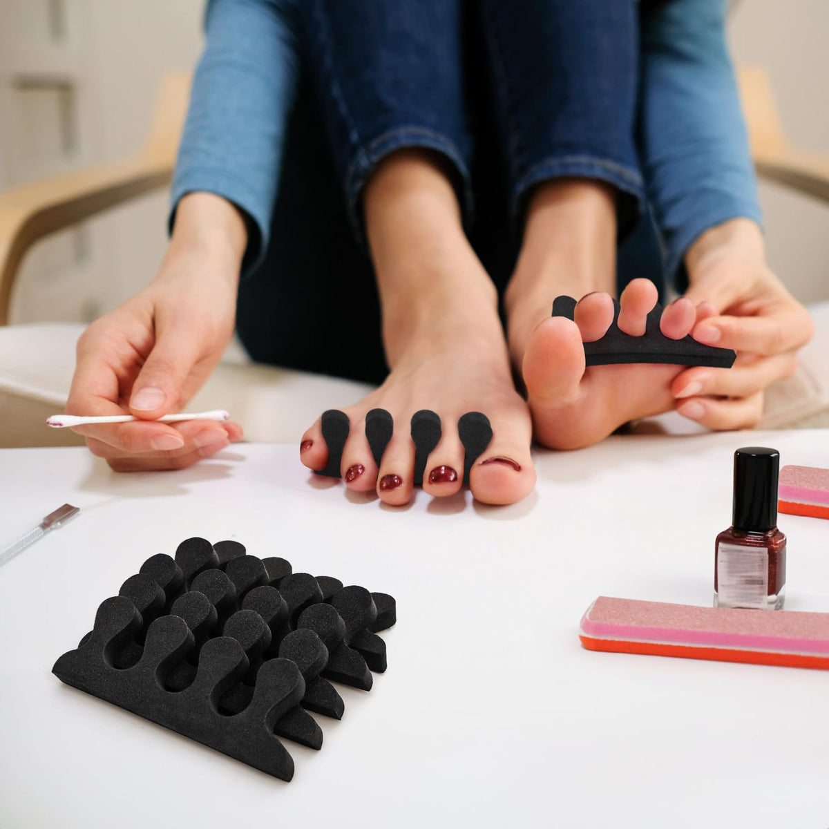 Covzoe toe separators gift-ready pack is ideal for nail care enthusiasts.