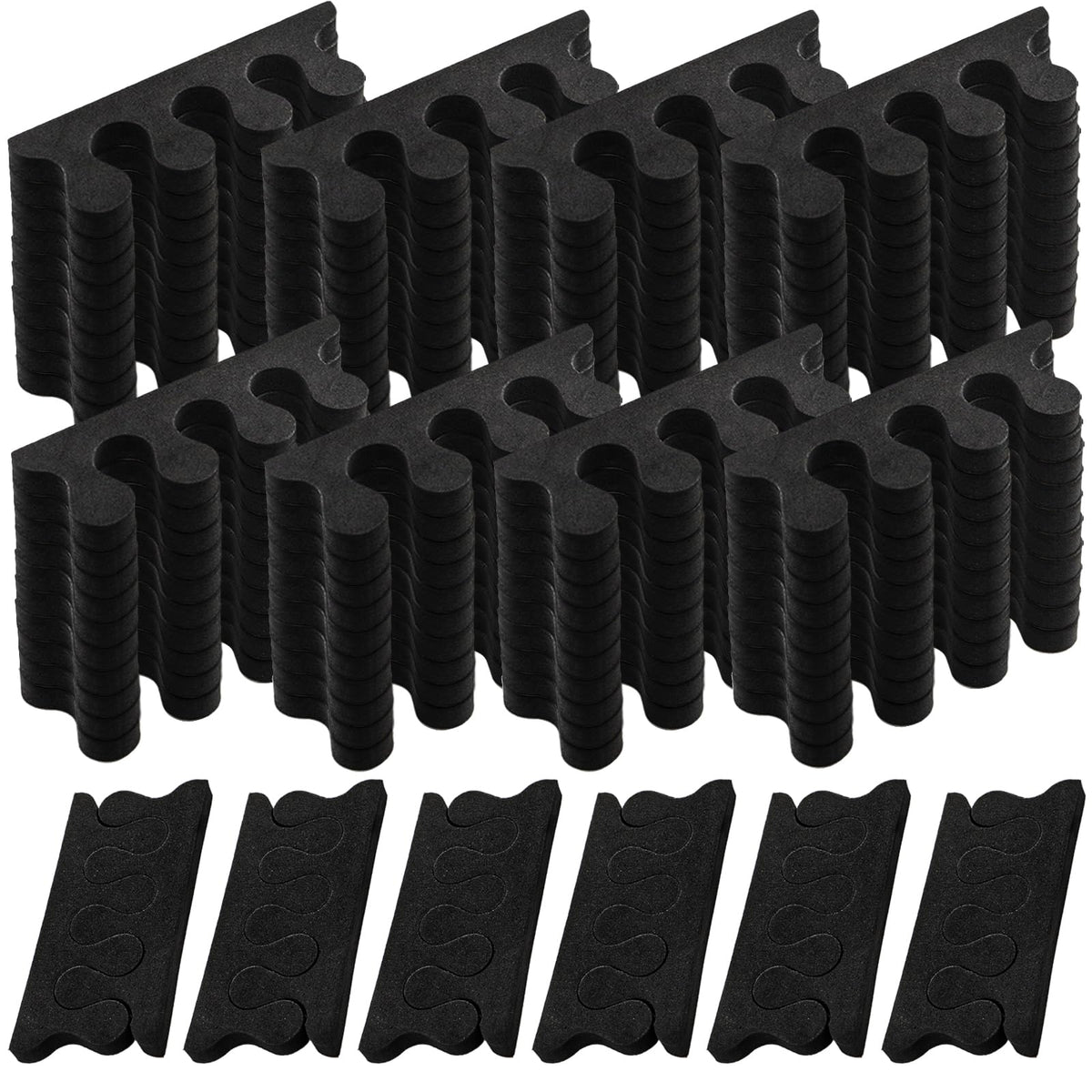 Covzoe toe separators kit packaging shows a 600-piece set for home use.