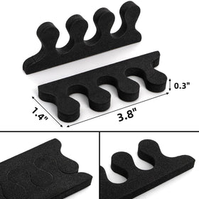 Covzoe toe separators spread close-up highlights soft EVA material and flexible fit.