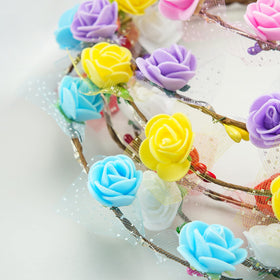 Coxeer wedding prop flower crown enhances ceremony visuals.