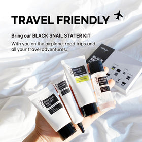 Coxir Black Snail Collagen Starter Kit travel size: ideal for trips and gym bags