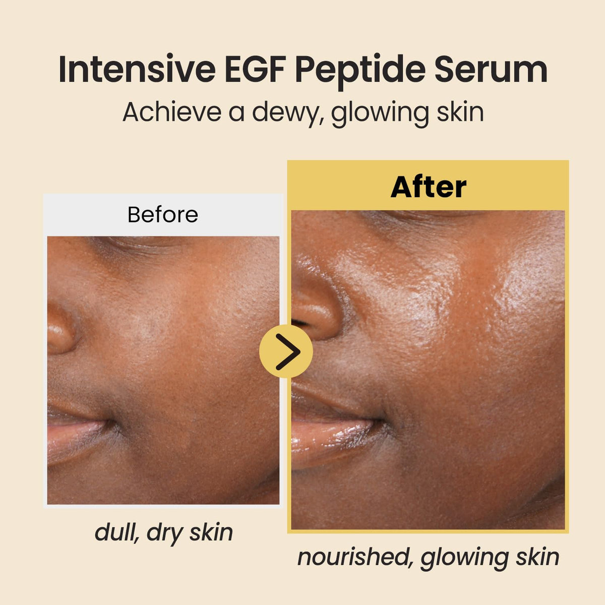 Coxir Intensive EGF Peptides Serum texture close-up with quick absorption