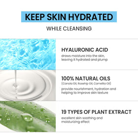 Coxir cleansing oil removes makeup and sunscreen with no greasy residue.