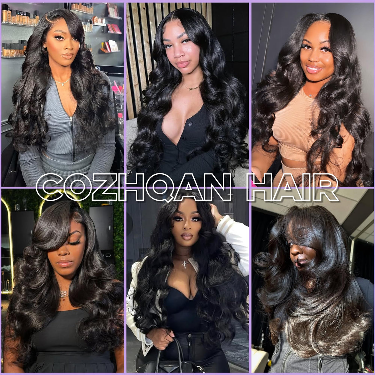 COZHQAN dyed-ready bundle demonstrates versatile styling options