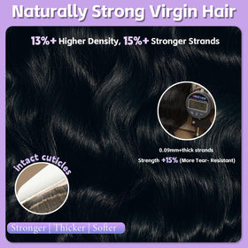 COZHQAN 16A raw body wave bundle 22-inch creates dramatic, flowing waves