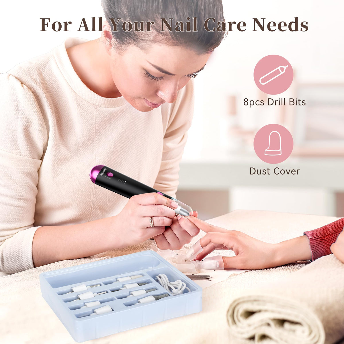 CoziBB portable nail care kit ideal for home or on-the-go.