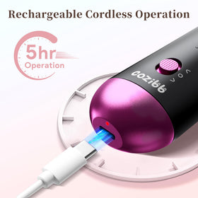 CoziBB rechargeable 2000mAh battery enables cordless manicures and pedicures.
