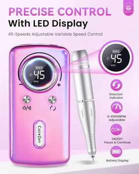 CozyZen rechargeable battery offers 8-10 hours of uninterrupted salon or home use.