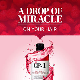 CP-1 Raspberry Treatment Hair Vinegar Rinse being massaged into the scalp during use